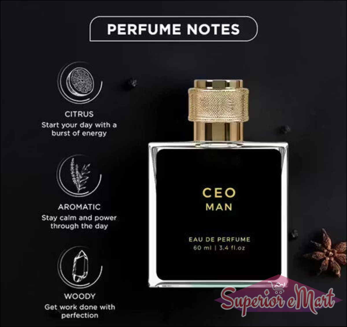 CEO Man & CEO Woman Perfume Combo | Premium Eau De Parfum for Men & Women | Long-Lasting Luxury Fragrance | Pack of 2 | 60ml Each