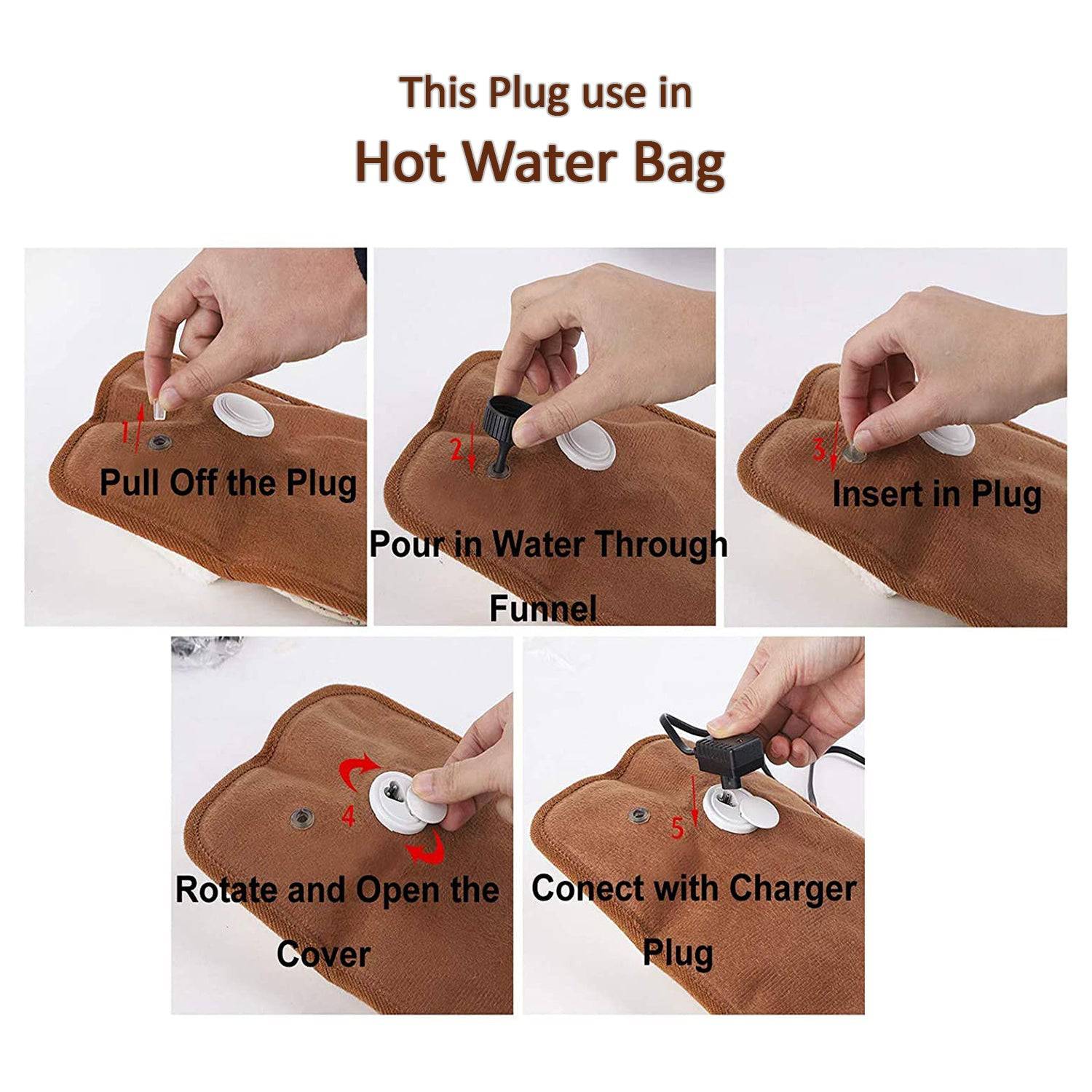 6140 5 Pc Hot Water Bag In Water Stopper Used As A Stopper While Injecting Nails On Walls Etc. - Superior eMart