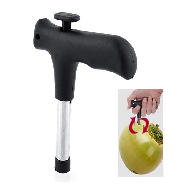 Stainless Steel Coconut Opener With Comfortable Grip