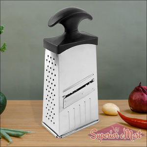 Classic 4-in-1 Stainless Steel Grater Slicer With Handle - Superior eMart