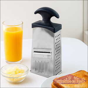 Classic 4-in-1 Stainless Steel Grater Slicer With Handle - Superior eMart