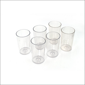 Classic glass set of 6 clear drinking glasses perfect for everyday use and entertaining
