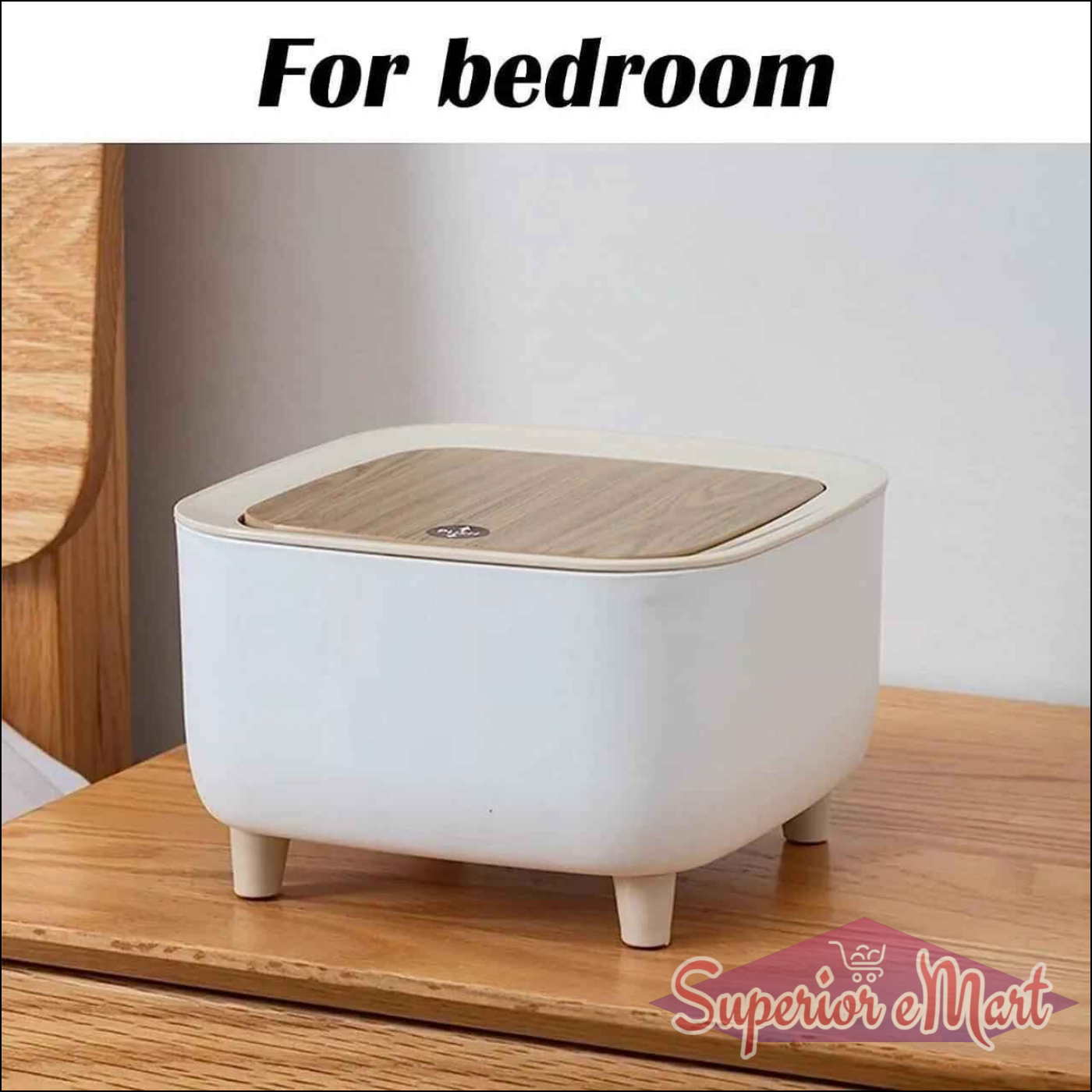Classy Desktop Push Button Trash Bin - Superior eMart