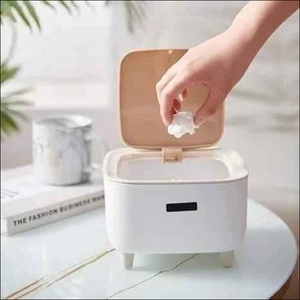 Classy Desktop Push Button Trash Bin - Superior eMart