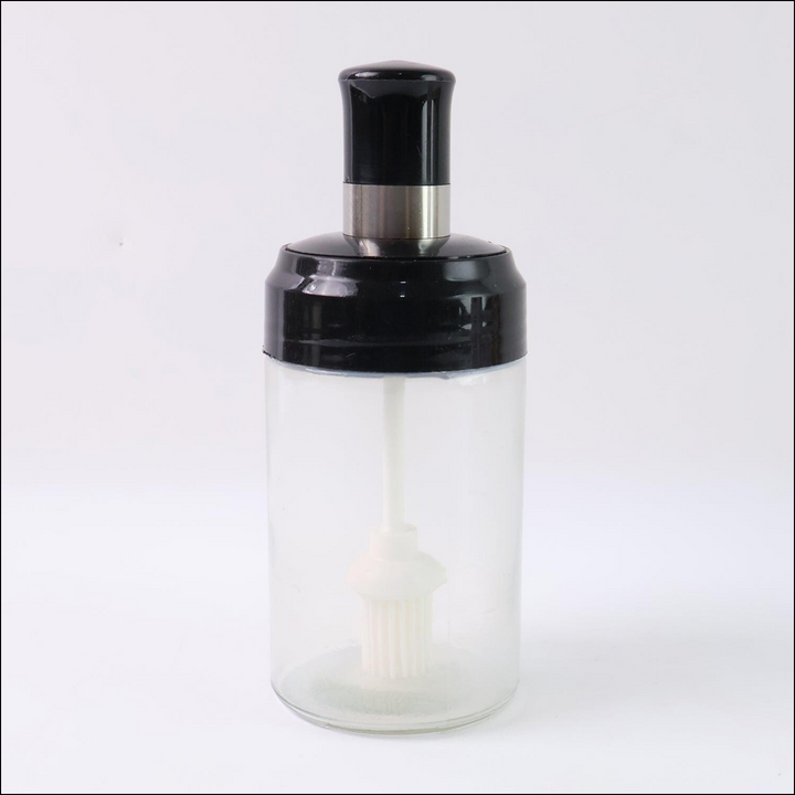 Superior eMart glass oil dispenser with brush for easy cooking and precise oil application