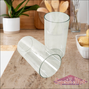 Durable unbreakable glass set with modern design, perfect for everyday use in home and kitchen