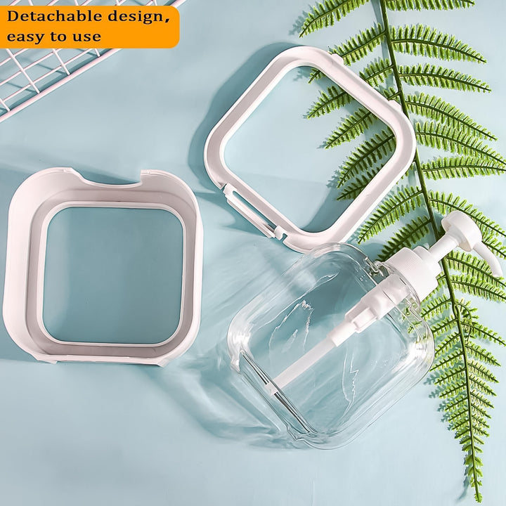 Clear pump lotion bottle 1 pc with detachable design for easy use in home and kitchen