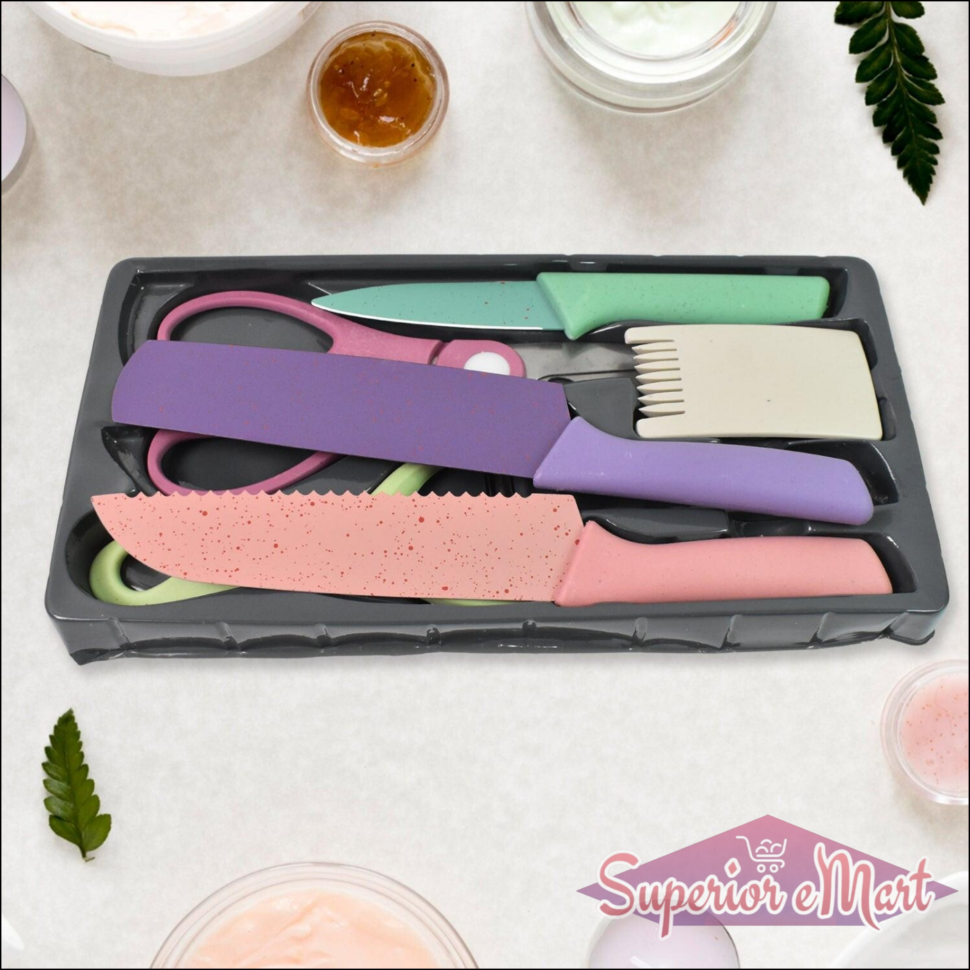 Colorful Kitchen Knives 6 Pcs - Superior eMart