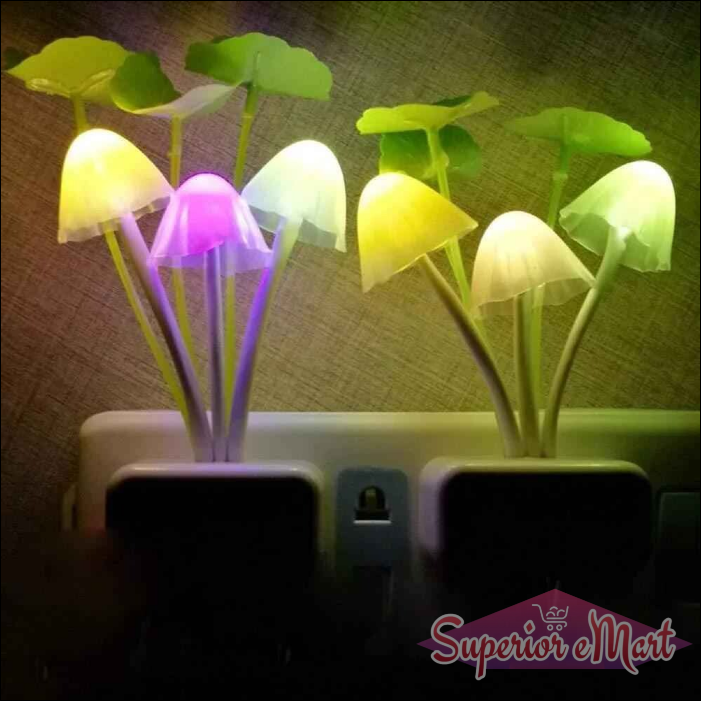 Colorful Mushroom Night Light Decor - Superior eMart