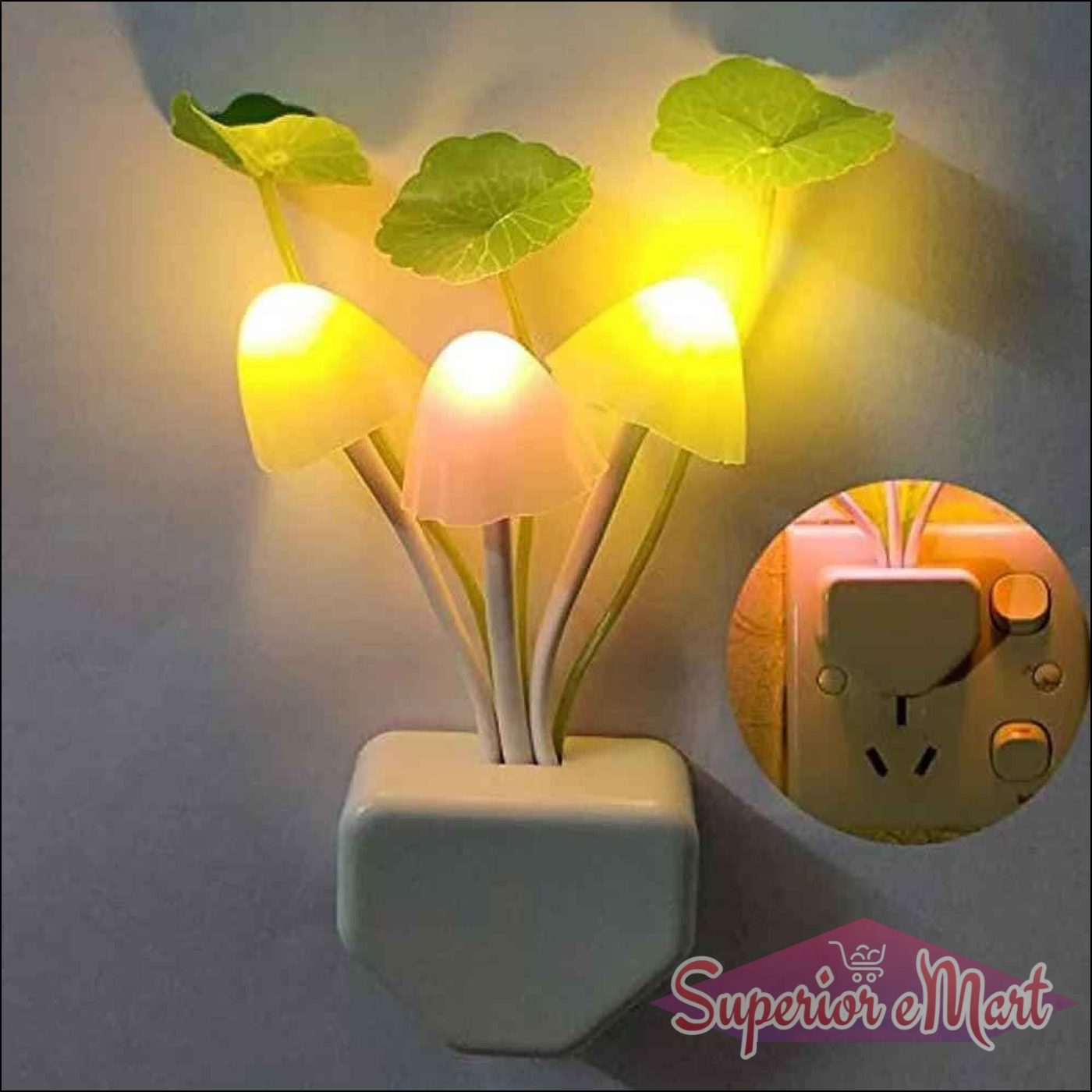 Colorful Mushroom Night Light Decor - Superior eMart