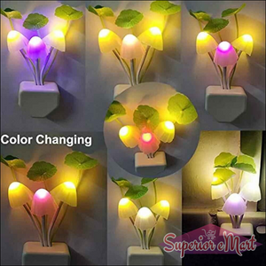 Colorful Mushroom Night Light Decor - Superior eMart