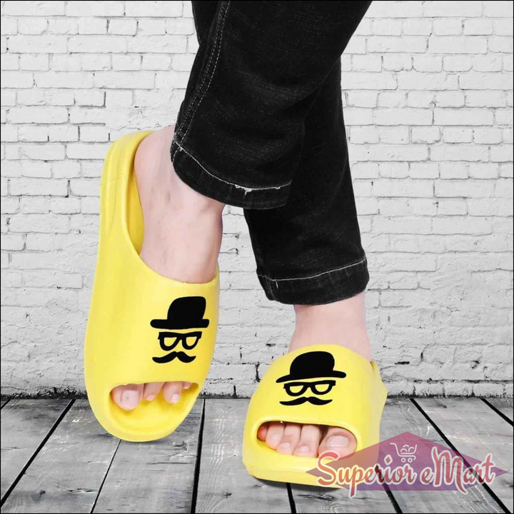 Comfortable Men's Slider Yellow - Superior eMart