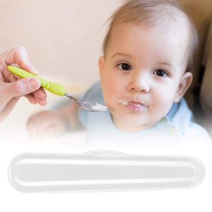 Superior eMart compact cutlery holder for baby feeding with easy grip and spill-proof design