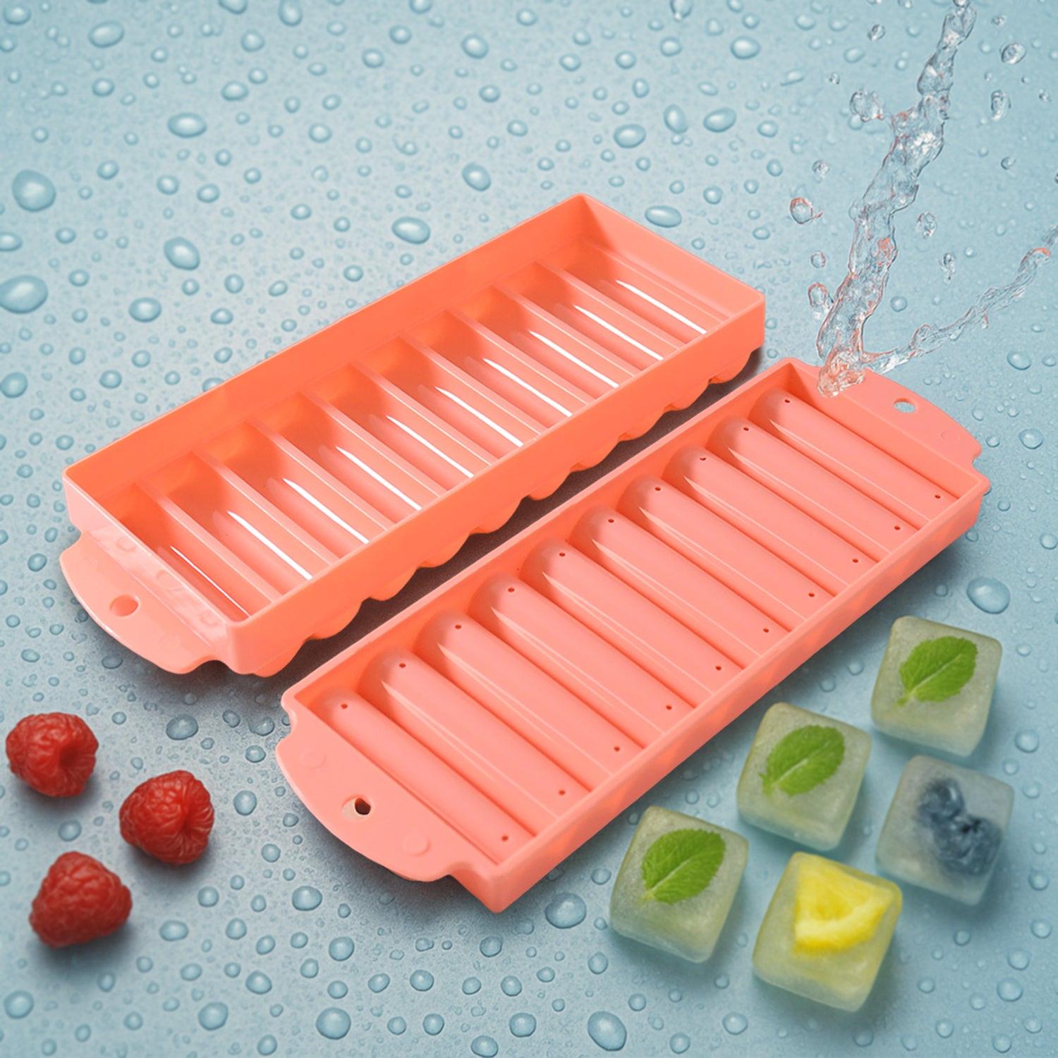 Superior eMart compact ice stick tray in pink silicone with easy-release design for homemade ice sticks