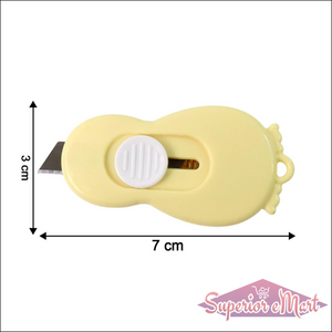 Compact Mini Safety Cutter With Retractable Blade - (1 Pc) - Superior eMart