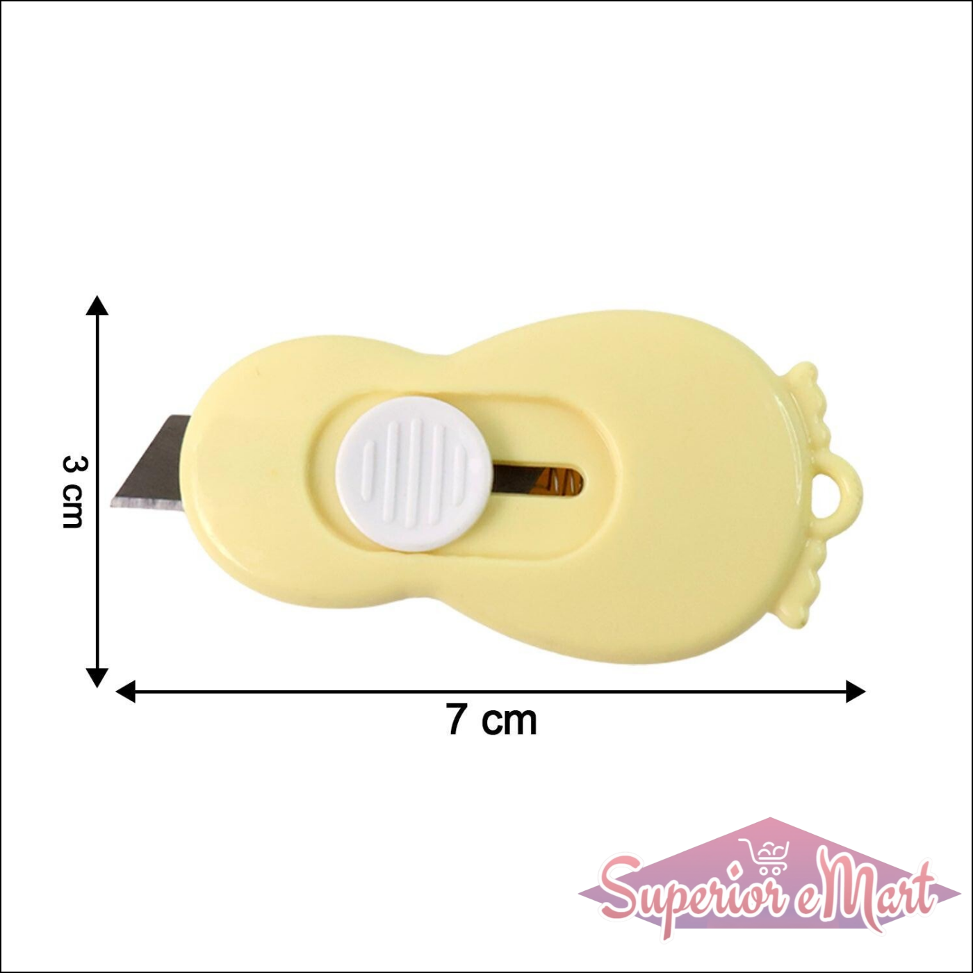 Compact Mini Safety Cutter With Retractable Blade - (1 Pc) - Superior eMart