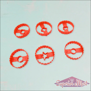 Cookie Cutter Set - Plastic Biscuit Cutting Tools for DIY Baking & Cake Decoration (6-Piece).