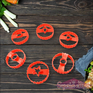 Cookie Cutter Set - Plastic Biscuit Cutting Tools for DIY Baking & Cake Decoration (6-Piece).