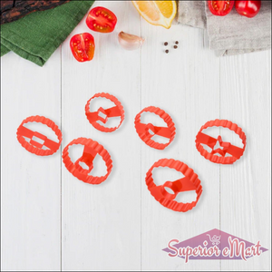 Cookie Cutter Set - Plastic Biscuit Cutting Tools for DIY Baking & Cake Decoration (6-Piece).