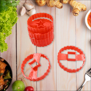Cookie Cutter Set - Plastic Biscuit Cutting Tools for DIY Baking & Cake Decoration (6-Piece).