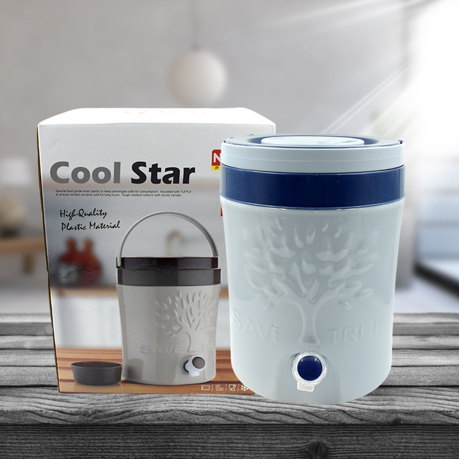 Superior eMart insulated water jug with tap designed for easy dispensing and stylish home use