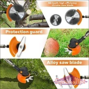 Cordless Grass Trimmer with Dual Blades - Superior eMart