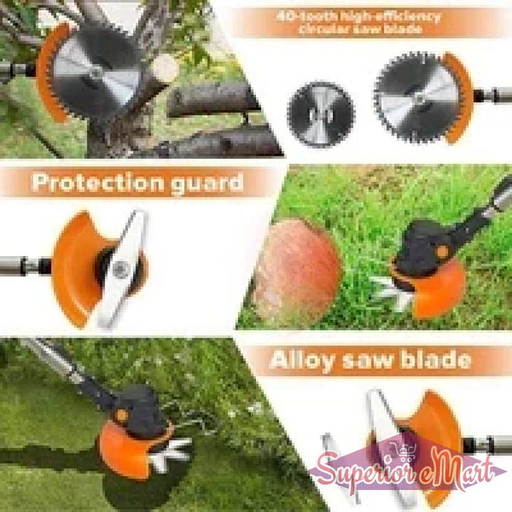 Cordless Grass Trimmer with Dual Blades - Superior eMart