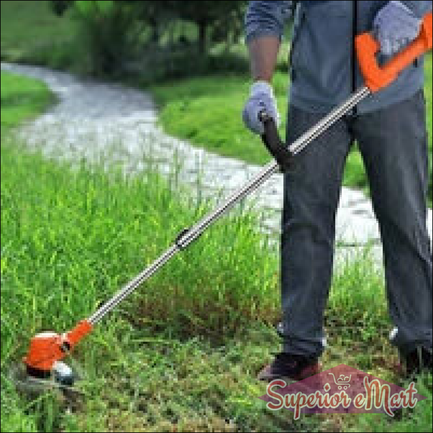 Cordless Grass Trimmer with Dual Blades - Superior eMart
