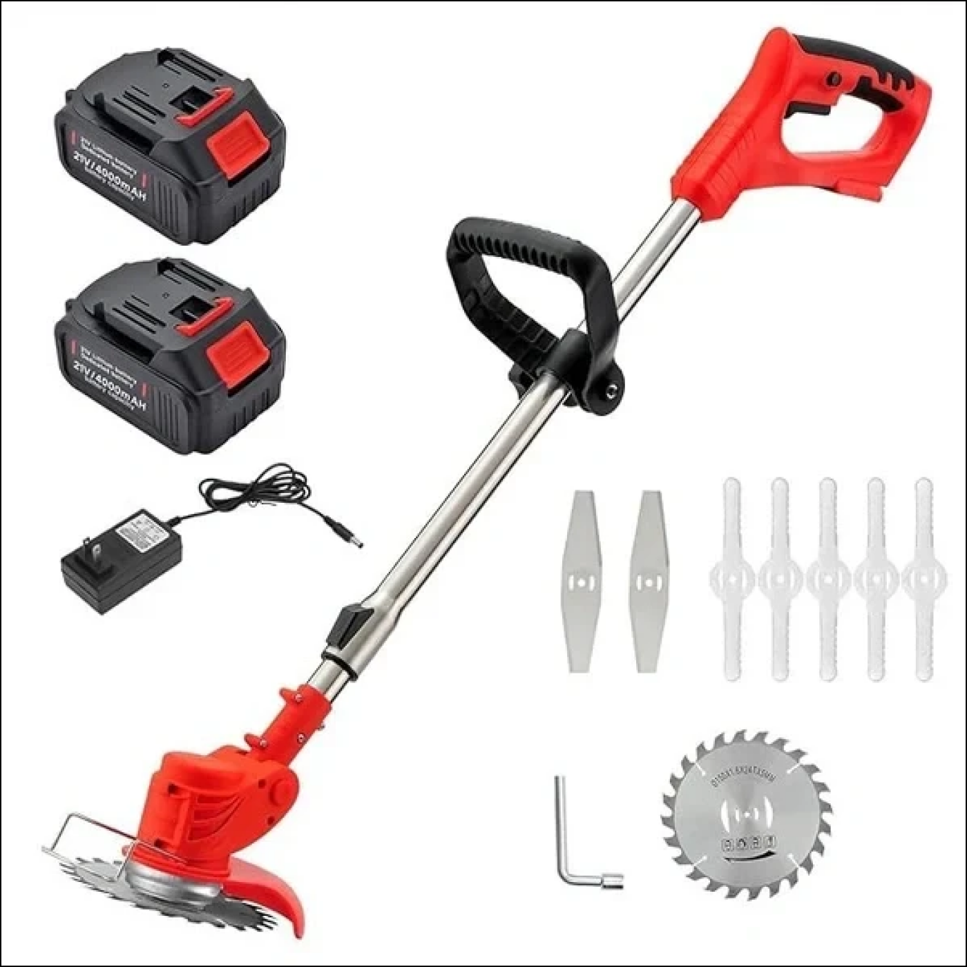 Cordless Grass Trimmer with Dual Blades - Superior eMart
