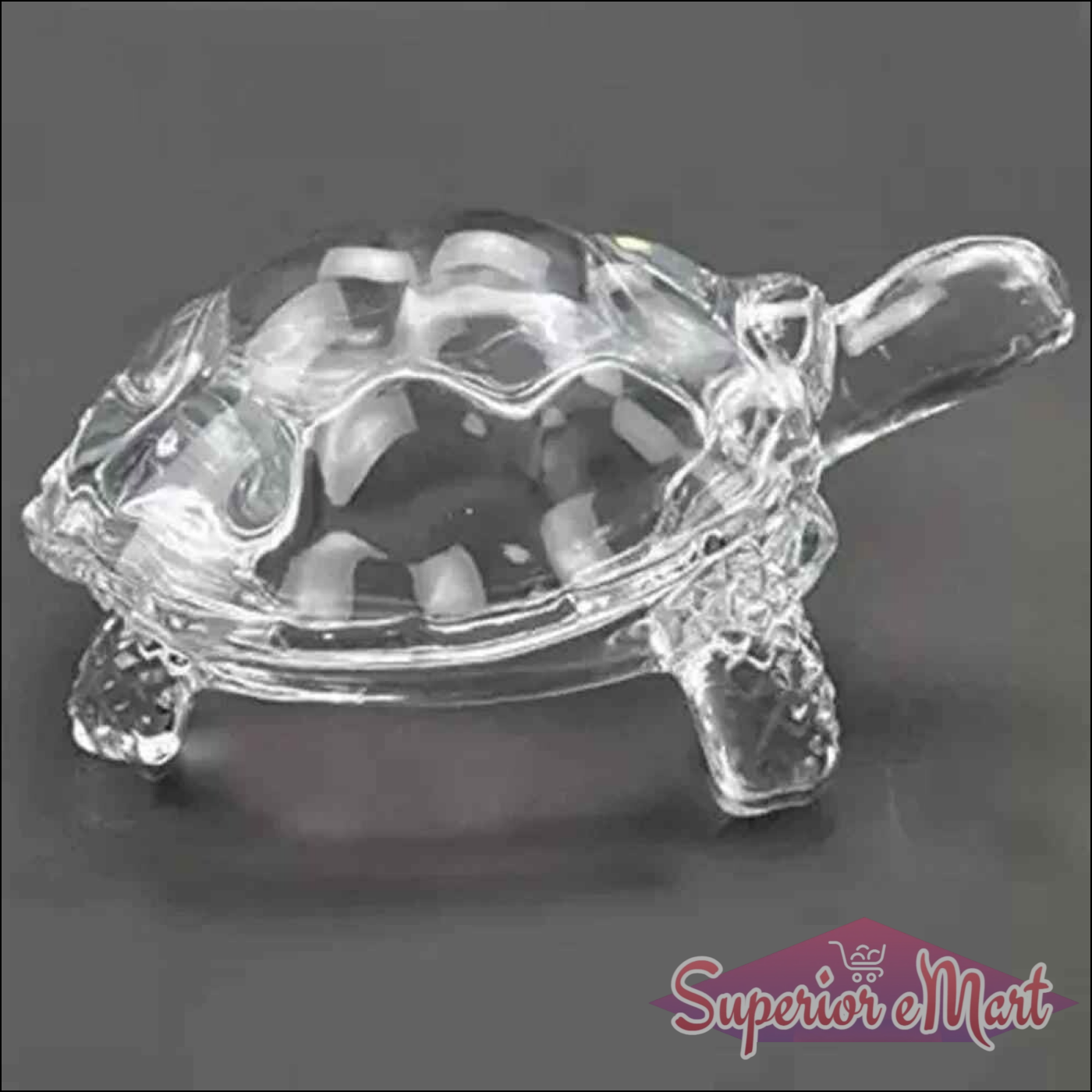 Crystal Glass Turtle Feng Shui Decor - Superior eMart