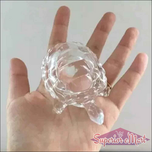 Crystal Glass Turtle Feng Shui Decor - Superior eMart
