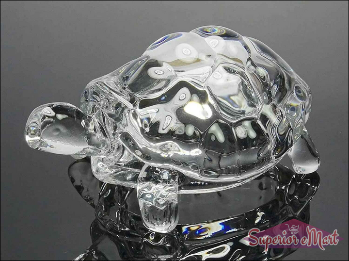Crystal Glass Turtle Feng Shui Decor - Superior eMart