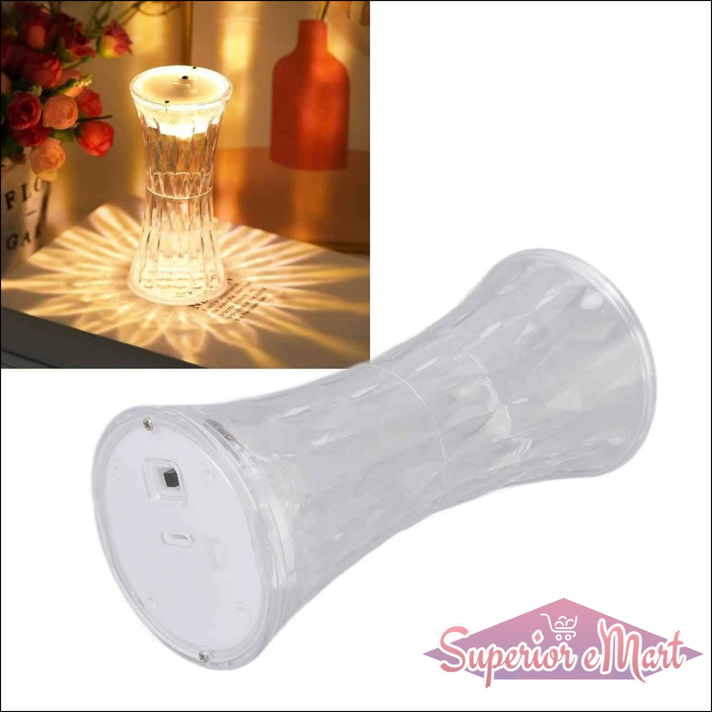 Crystal Lamp Night Light - Superior eMart