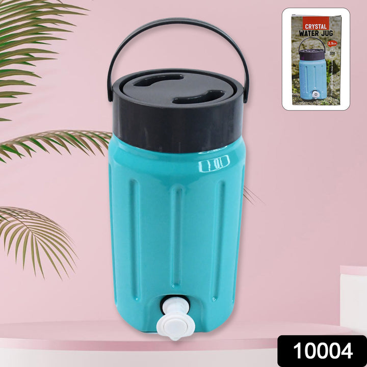 Superior eMart leakproof 2.5ltr jug with tap in blue and black for home and kitchen use
