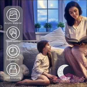 Crystal Moon Table Lamp - Superior eMart