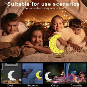 Crystal Moon Table Lamp - Superior eMart