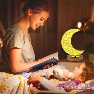 Crystal Moon Table Lamp - Superior eMart
