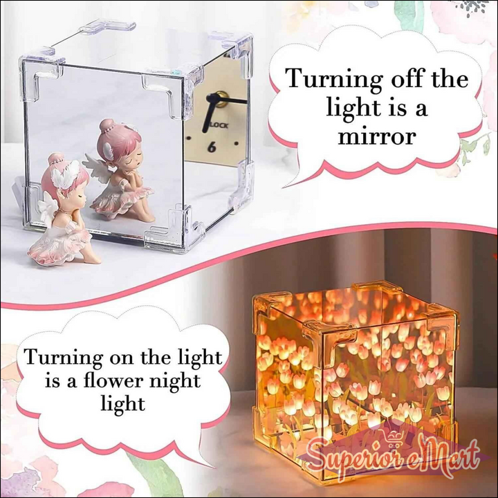 Cube Tulip Night Lamp - Superior eMart
