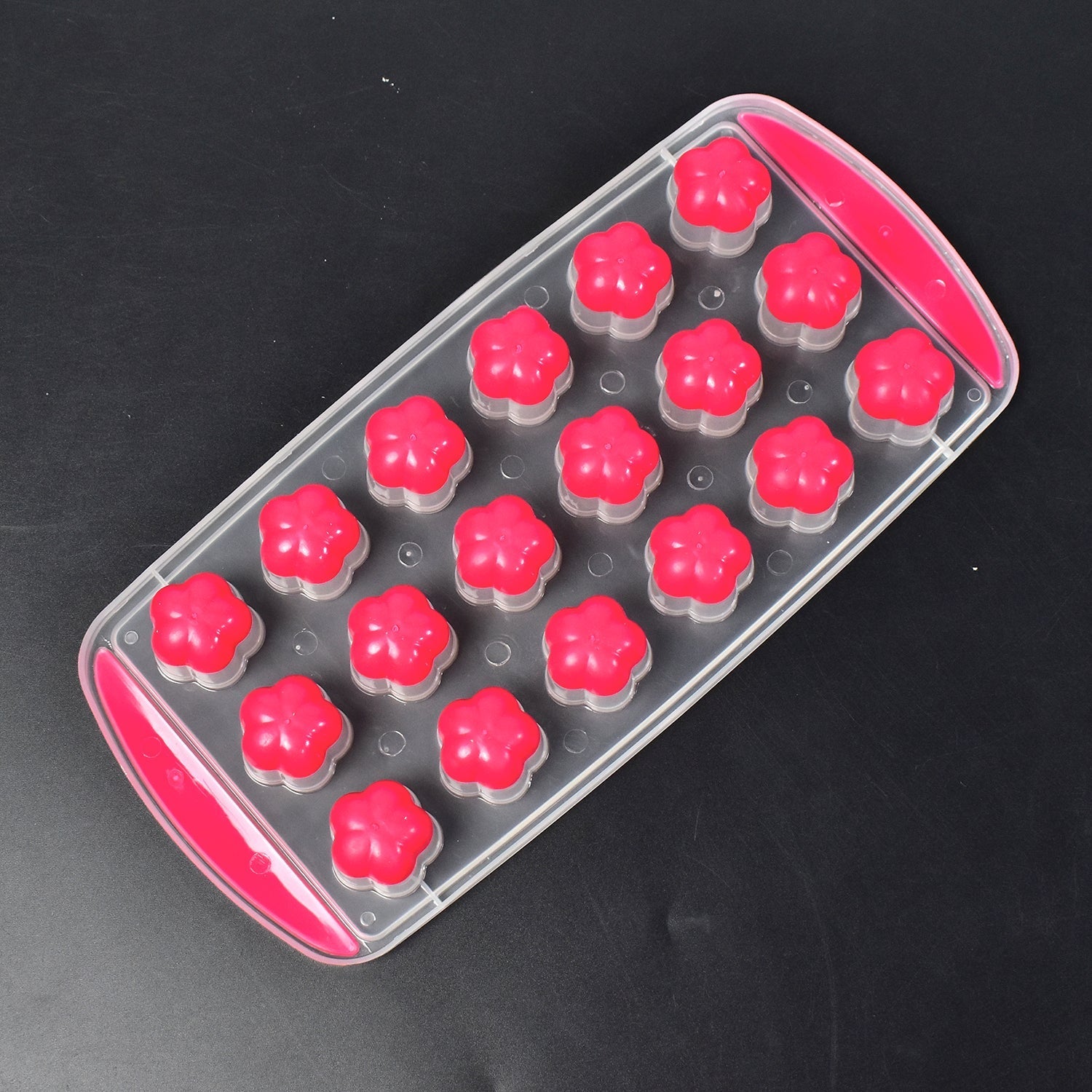 Ice Mould Flower Shape 18 Cavity Mould ice Tray Sphere ice Flower Mould Small ic - 7165_flower_design_ice_tray