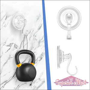 Durable cup hooks set of 10 attached to a smooth surface for easy hanging and organization