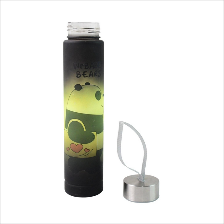 Cute Cartoon Printed Plastic Water Bottle (300 Ml  1 Pc) - Superior eMart