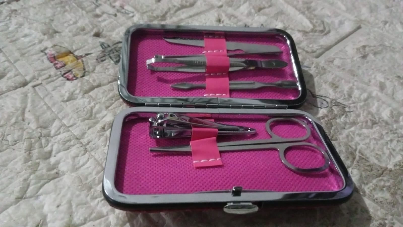 Nail Clipper Kit Fingernail Clipper, Manicure Set, Stainless Steel Nail Cutter S - 12550_6in1_nail_clipper_set