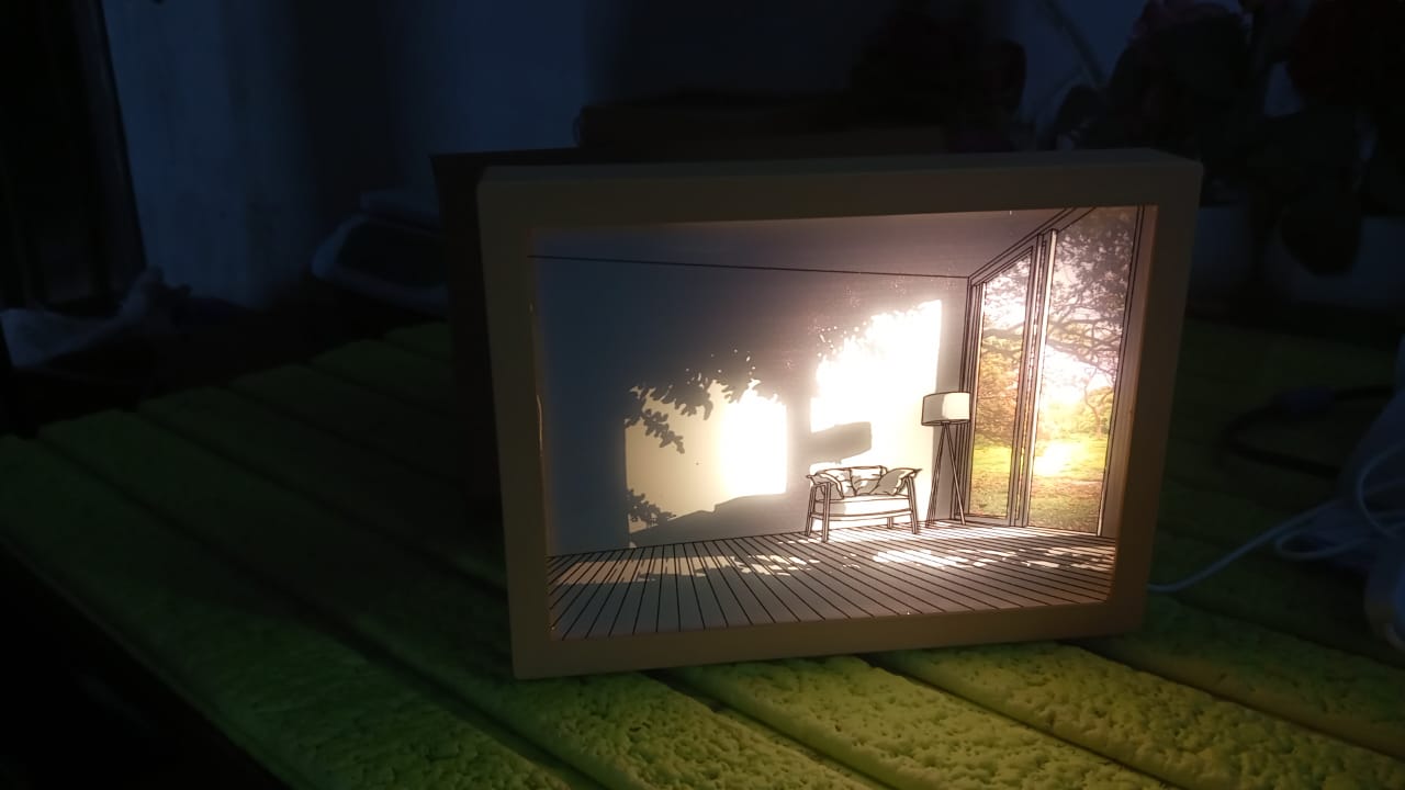 LED NightPainting Decoration Picture Frame Light (1 Pc / 20×15 CM) - 18400_3d_photo_frame_light_20x15cm