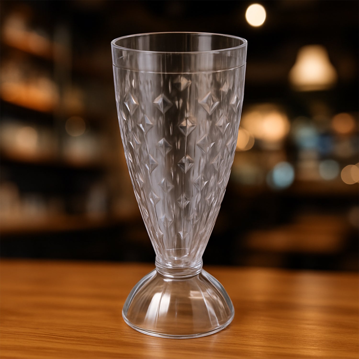 Transparent Milkshake Glass Set (400ml  6 Pc)