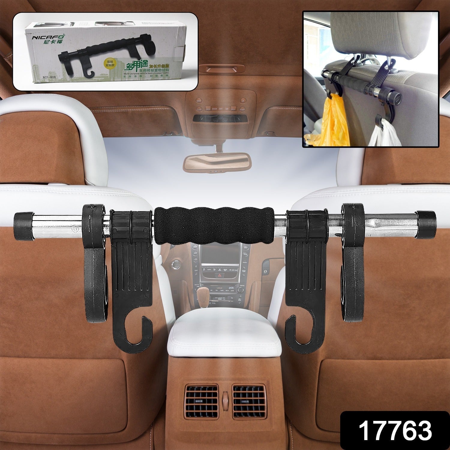 Back Seat Organizer Head Rest Luggage Bag Holder Hook Hanger Kit for Car Truck S - 17763_car_backseat_organizer