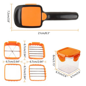5-in-1 Cutting and Shredding Tool for all kitchen purposes..