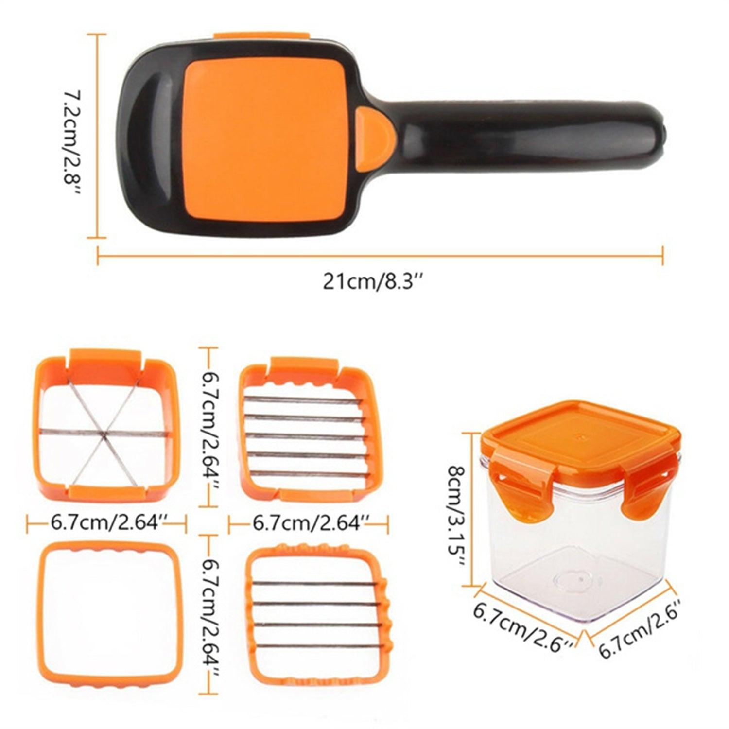 5-in-1 Cutting and Shredding Tool for all kitchen purposes..