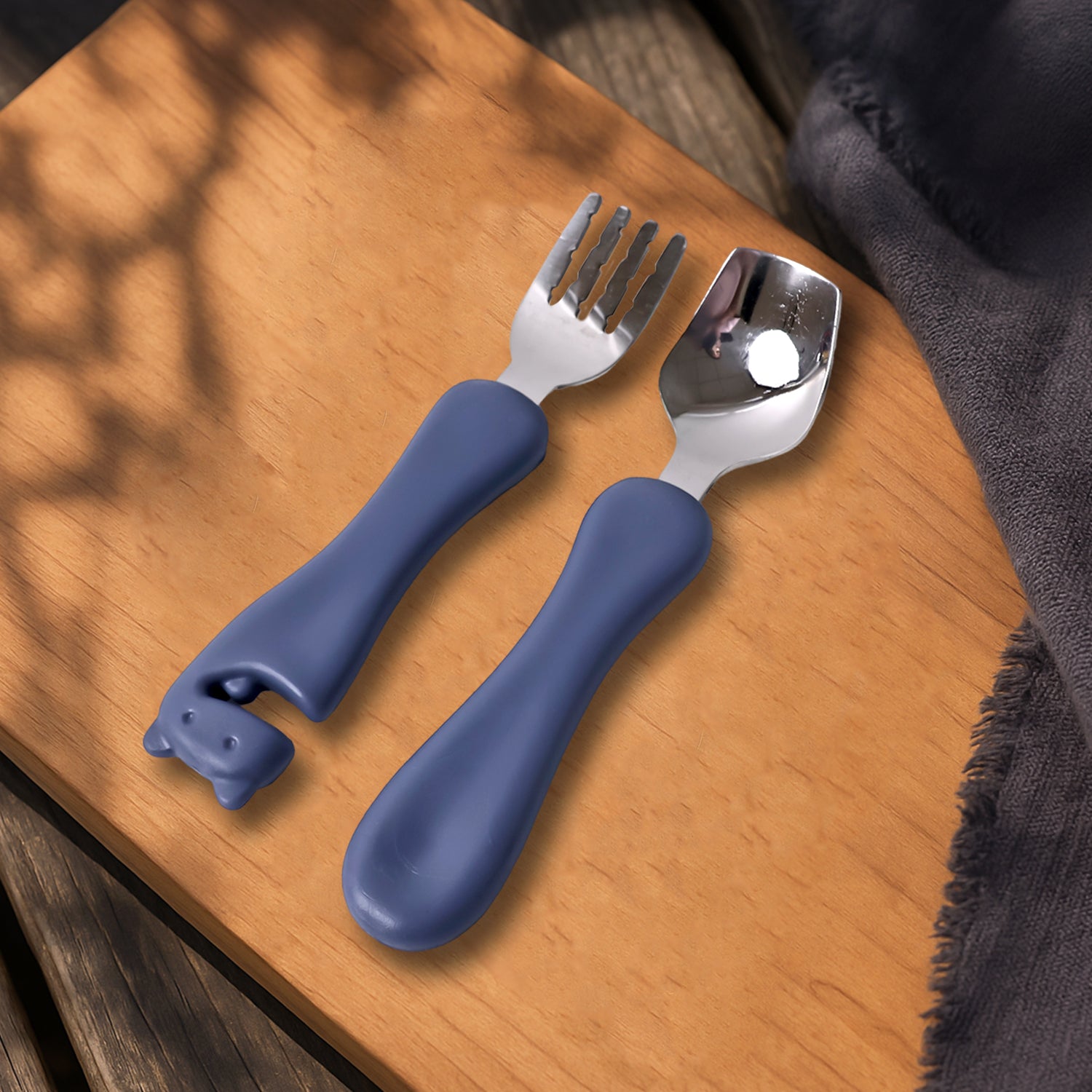 Foodie Stainless Steel Spoon N Fork (2 Pc Set)