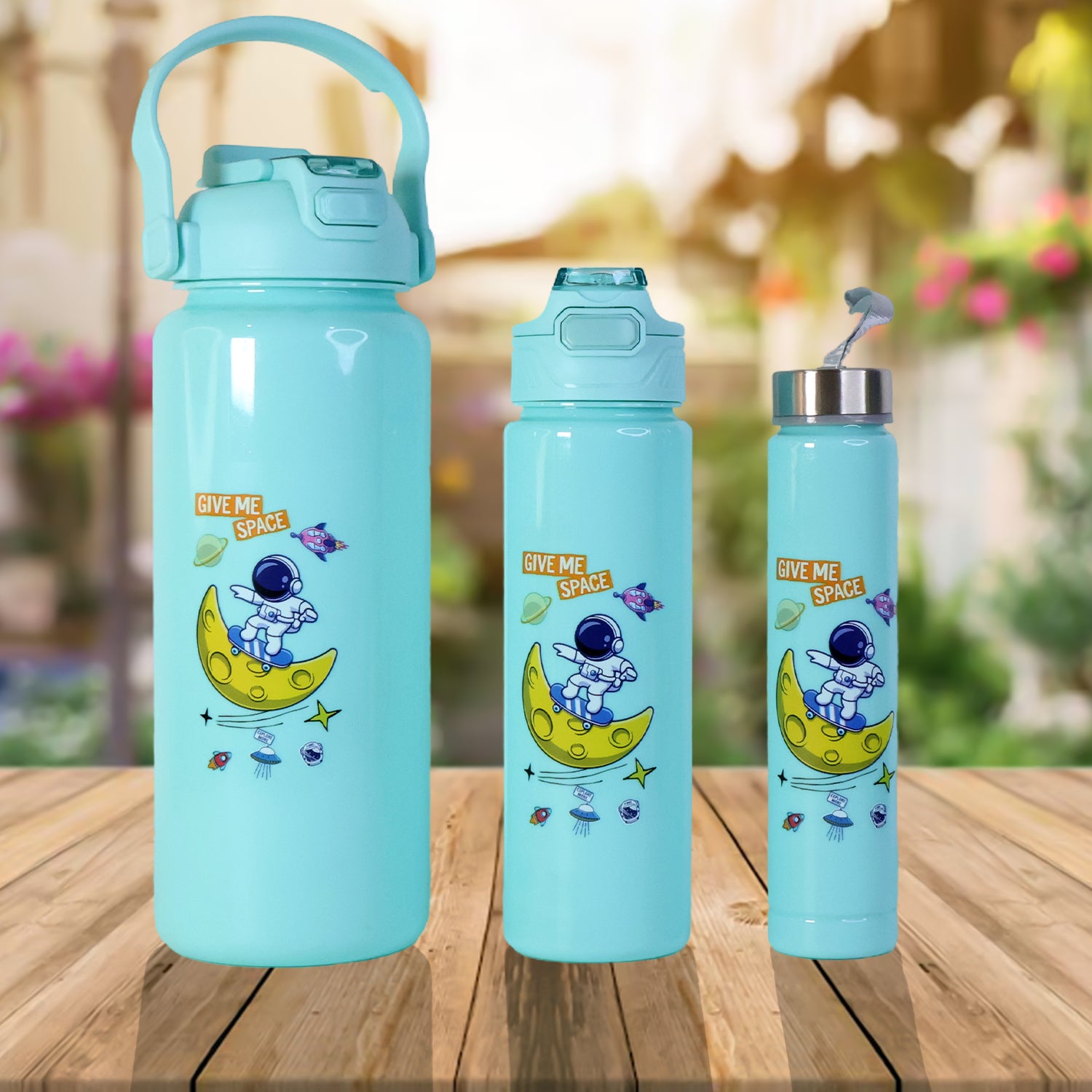 Water Bottles 2000ml + 900ml + 300ml - 3 Pc