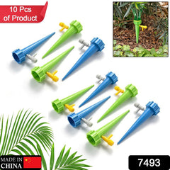 Plant Watering Spikes self Watering Spikes Water dripper for Plants, Adjustable  - 7493_watering_spikes_irrigation_10pc